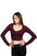 Loee Fits Long Sleeve Notch Neck Crop Top