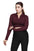 Loee Fits Long Sleeve V Neck Collar Crop Top
